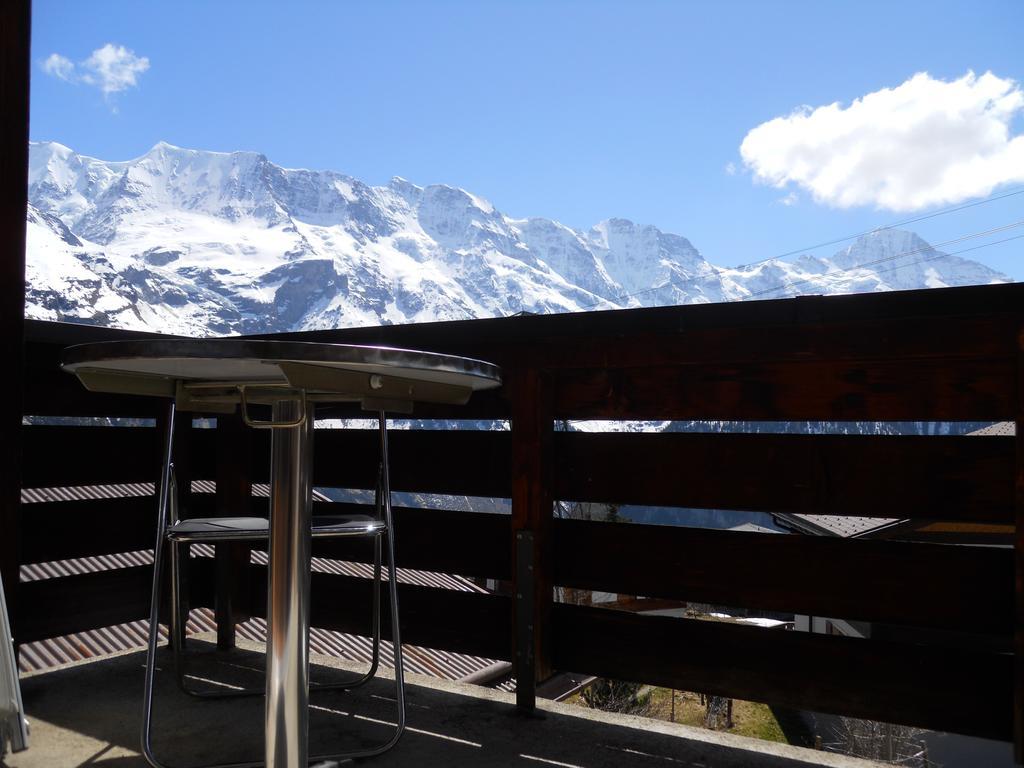 Chalet Anemone 2 Apartman Mürren Szoba fotó